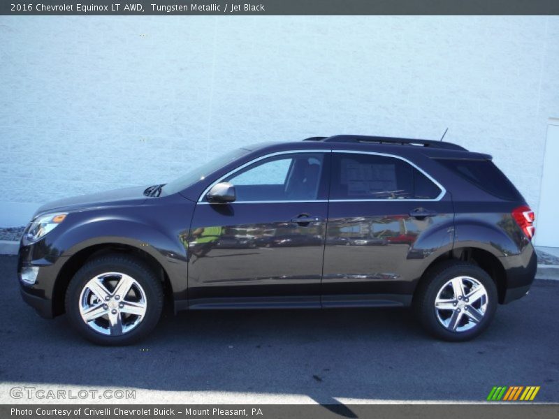 Tungsten Metallic / Jet Black 2016 Chevrolet Equinox LT AWD