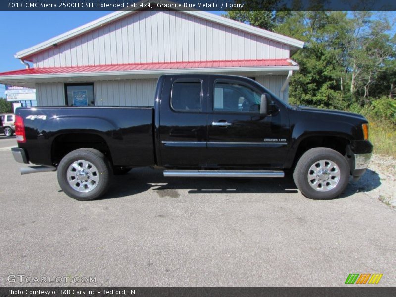 Graphite Blue Metallic / Ebony 2013 GMC Sierra 2500HD SLE Extended Cab 4x4