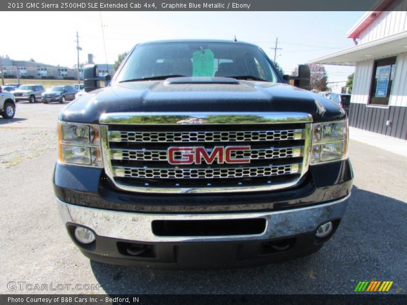 Graphite Blue Metallic / Ebony 2013 GMC Sierra 2500HD SLE Extended Cab 4x4