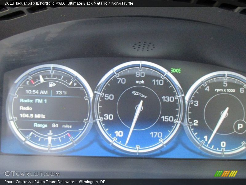 Ultimate Black Metallic / Ivory/Truffle 2013 Jaguar XJ XJL Portfolio AWD