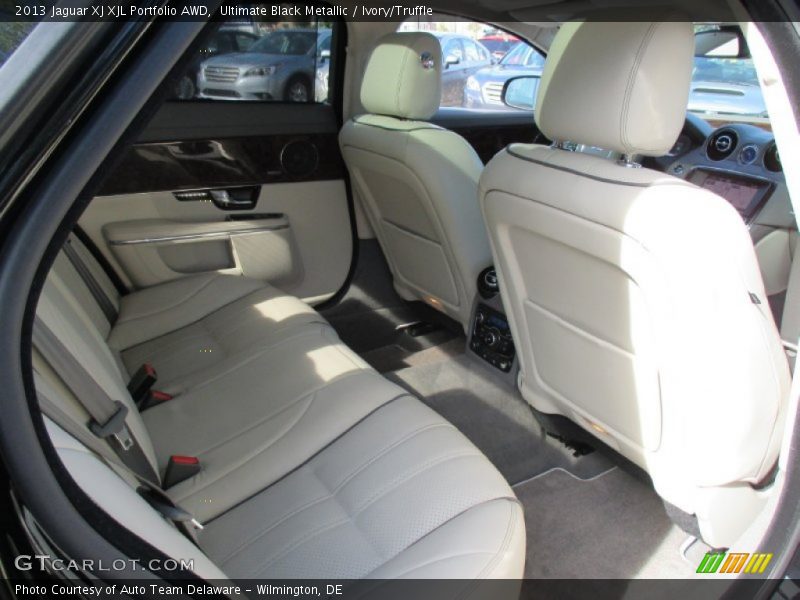 Ultimate Black Metallic / Ivory/Truffle 2013 Jaguar XJ XJL Portfolio AWD