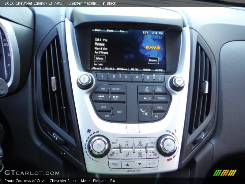 Tungsten Metallic / Jet Black 2016 Chevrolet Equinox LT AWD