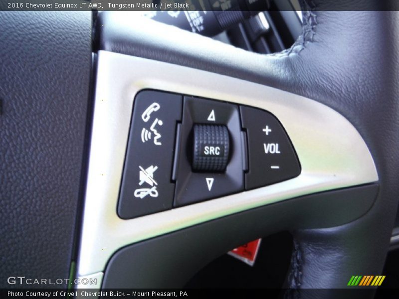 Tungsten Metallic / Jet Black 2016 Chevrolet Equinox LT AWD
