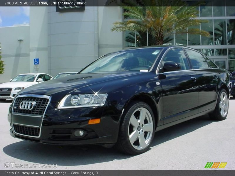 Brilliant Black / Black 2008 Audi A6 3.2 Sedan