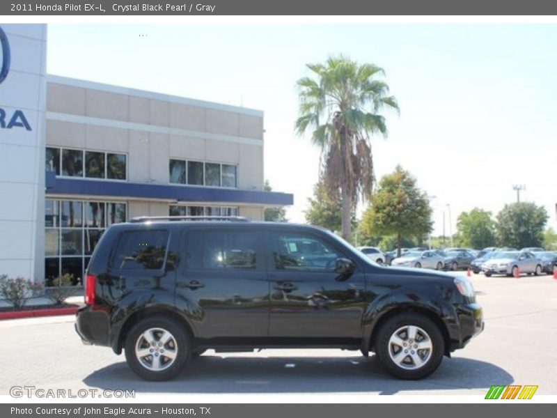 Crystal Black Pearl / Gray 2011 Honda Pilot EX-L