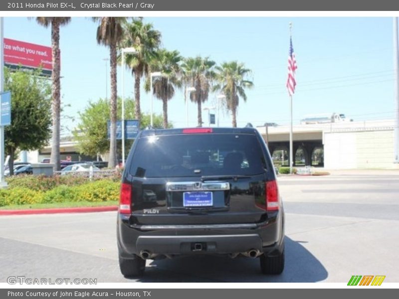 Crystal Black Pearl / Gray 2011 Honda Pilot EX-L