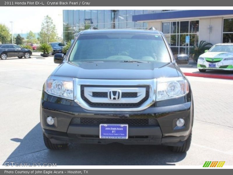 Crystal Black Pearl / Gray 2011 Honda Pilot EX-L