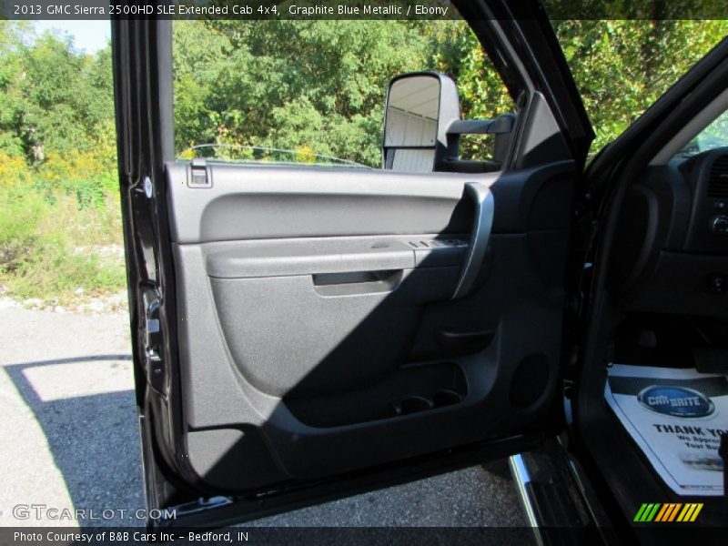 Graphite Blue Metallic / Ebony 2013 GMC Sierra 2500HD SLE Extended Cab 4x4