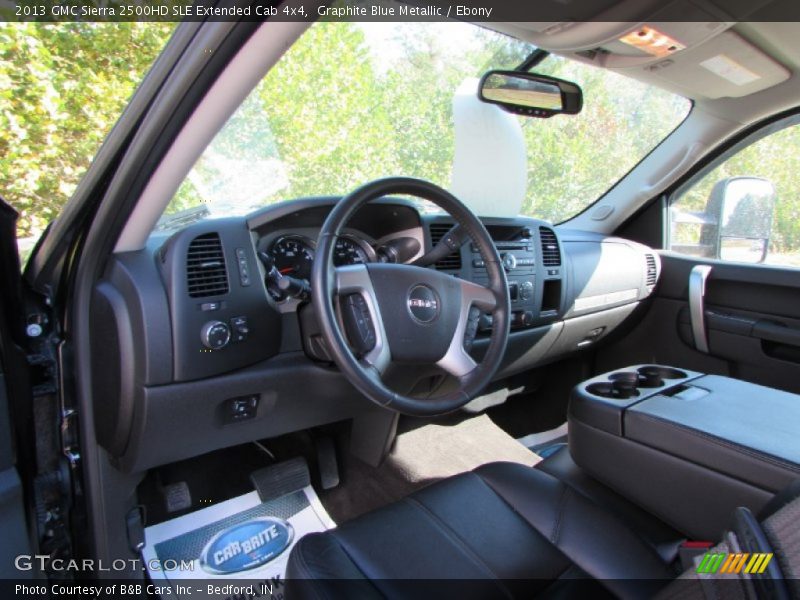 Graphite Blue Metallic / Ebony 2013 GMC Sierra 2500HD SLE Extended Cab 4x4