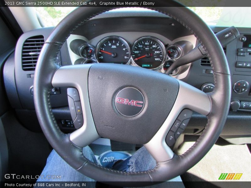 Graphite Blue Metallic / Ebony 2013 GMC Sierra 2500HD SLE Extended Cab 4x4