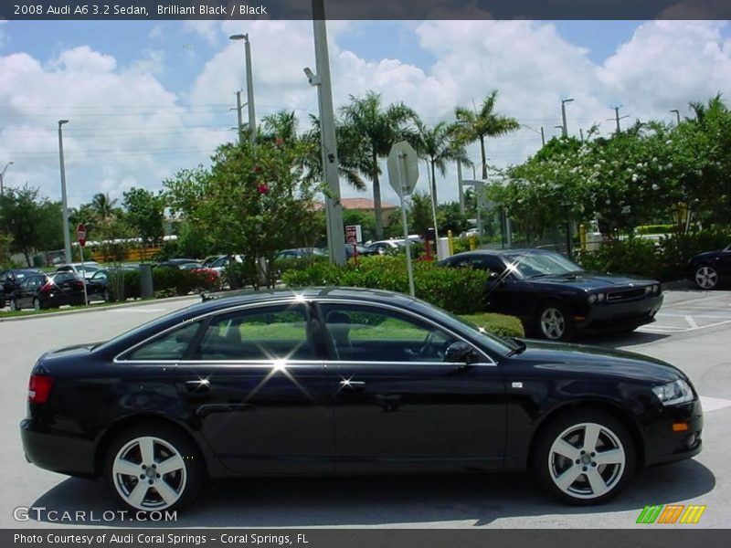 Brilliant Black / Black 2008 Audi A6 3.2 Sedan