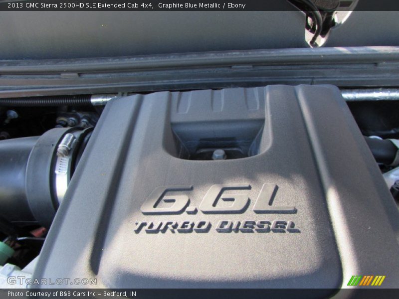 Graphite Blue Metallic / Ebony 2013 GMC Sierra 2500HD SLE Extended Cab 4x4