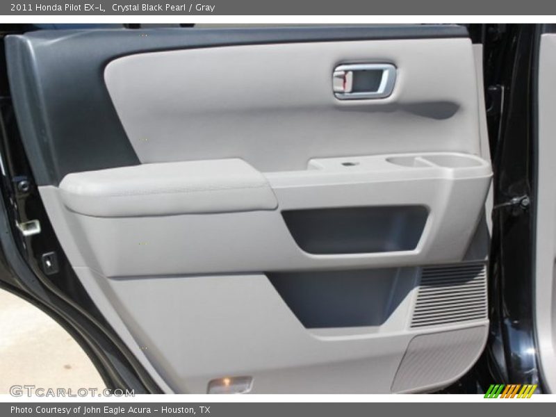 Crystal Black Pearl / Gray 2011 Honda Pilot EX-L