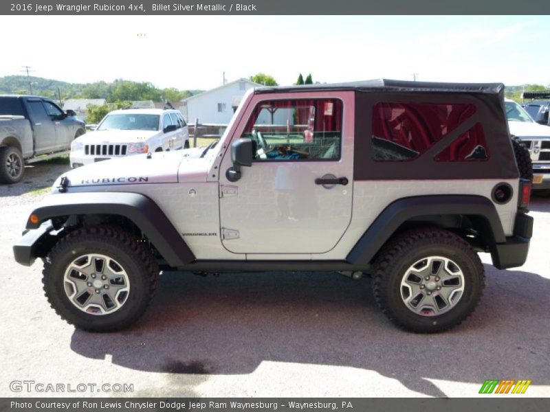 Billet Silver Metallic / Black 2016 Jeep Wrangler Rubicon 4x4