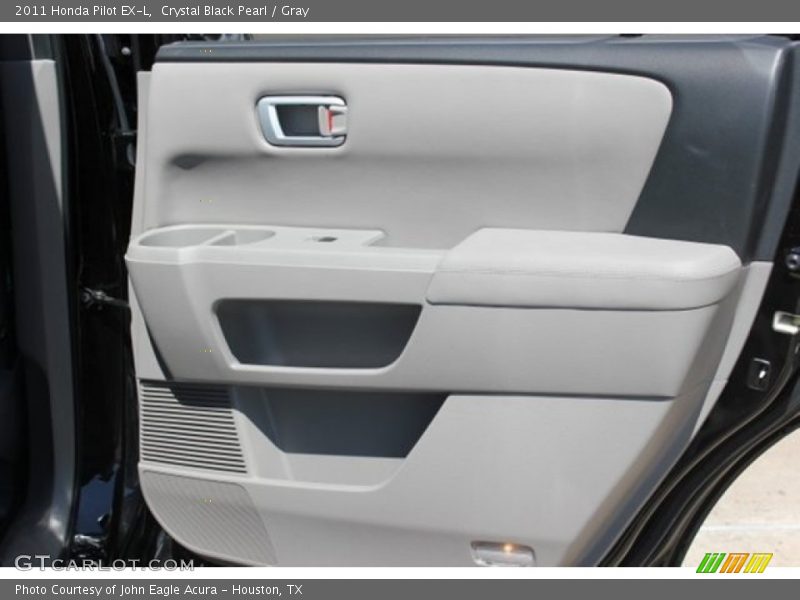 Crystal Black Pearl / Gray 2011 Honda Pilot EX-L