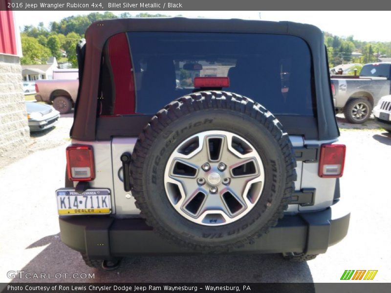 Billet Silver Metallic / Black 2016 Jeep Wrangler Rubicon 4x4