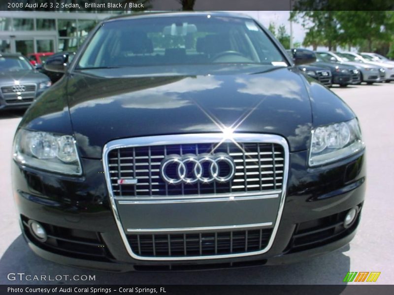 Brilliant Black / Black 2008 Audi A6 3.2 Sedan