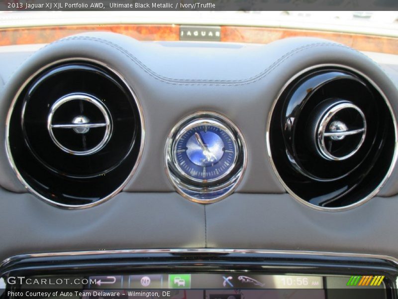 Ultimate Black Metallic / Ivory/Truffle 2013 Jaguar XJ XJL Portfolio AWD