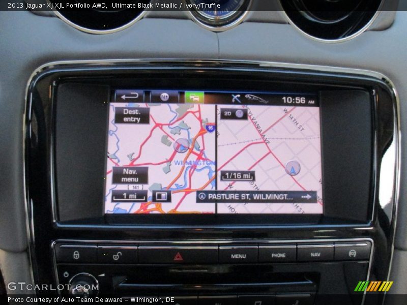 Ultimate Black Metallic / Ivory/Truffle 2013 Jaguar XJ XJL Portfolio AWD