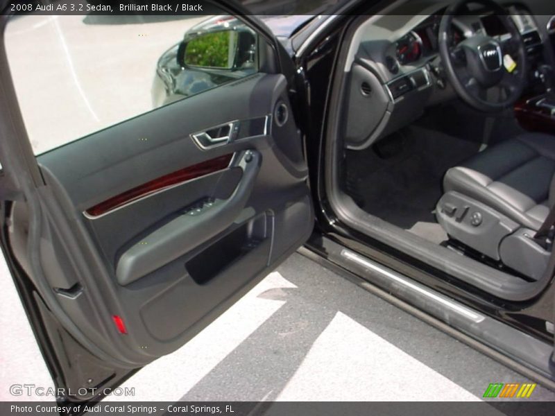 Brilliant Black / Black 2008 Audi A6 3.2 Sedan