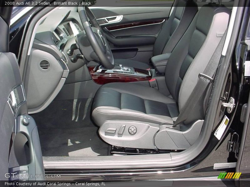 Brilliant Black / Black 2008 Audi A6 3.2 Sedan