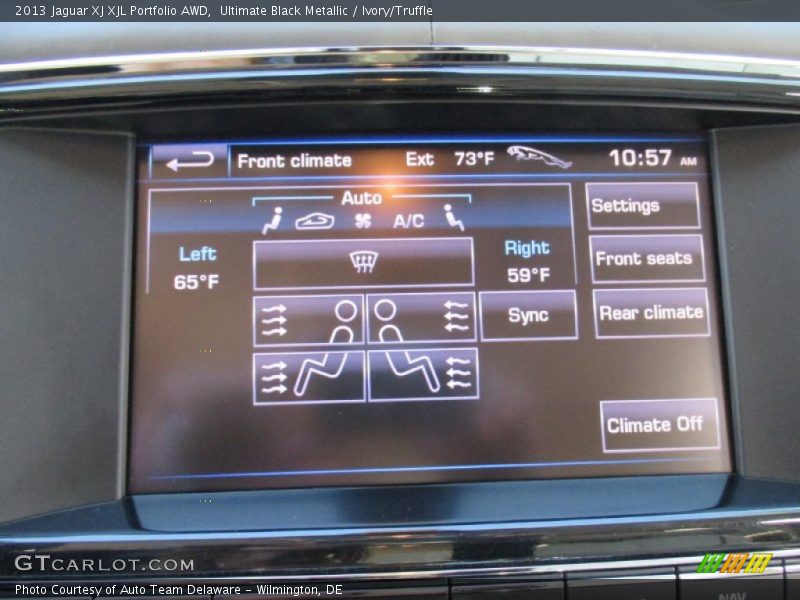 Ultimate Black Metallic / Ivory/Truffle 2013 Jaguar XJ XJL Portfolio AWD