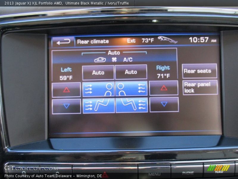 Ultimate Black Metallic / Ivory/Truffle 2013 Jaguar XJ XJL Portfolio AWD
