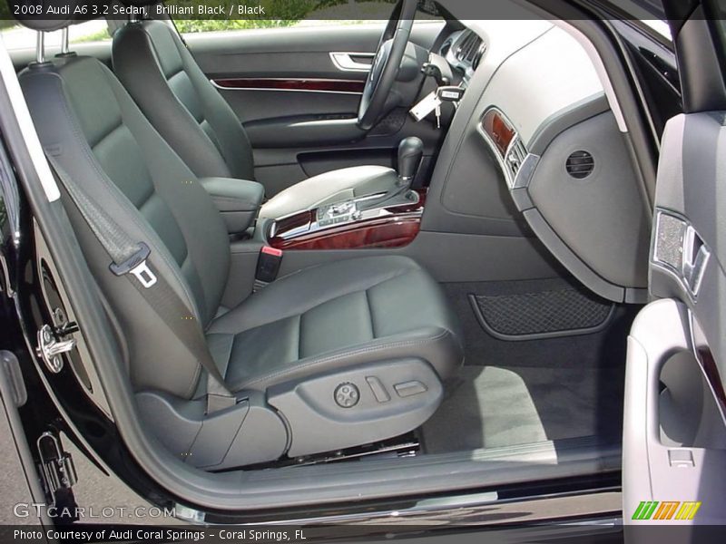 Brilliant Black / Black 2008 Audi A6 3.2 Sedan