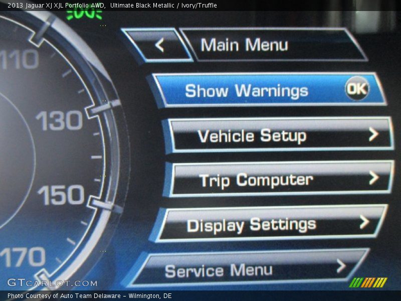 Ultimate Black Metallic / Ivory/Truffle 2013 Jaguar XJ XJL Portfolio AWD