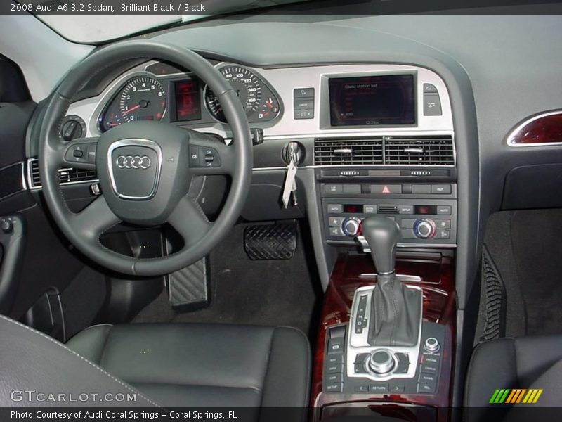 Brilliant Black / Black 2008 Audi A6 3.2 Sedan