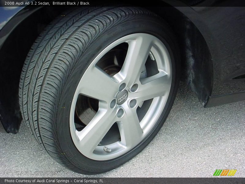 Brilliant Black / Black 2008 Audi A6 3.2 Sedan