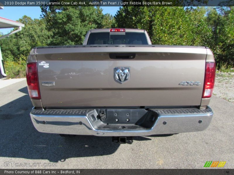 Austin Tan Pearl / Light Pebble Beige/Bark Brown 2010 Dodge Ram 3500 Laramie Crew Cab 4x4