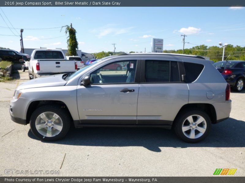 Billet Silver Metallic / Dark Slate Gray 2016 Jeep Compass Sport