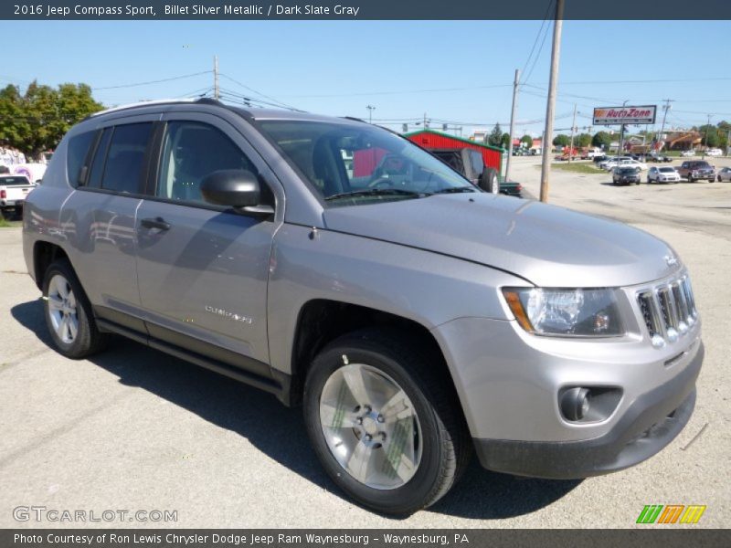 Billet Silver Metallic / Dark Slate Gray 2016 Jeep Compass Sport