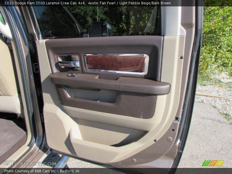 Austin Tan Pearl / Light Pebble Beige/Bark Brown 2010 Dodge Ram 3500 Laramie Crew Cab 4x4