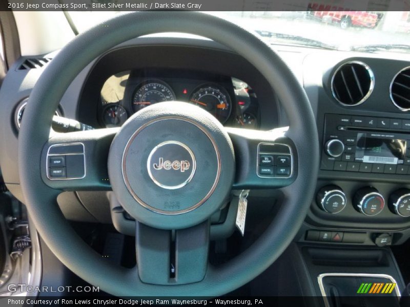 Billet Silver Metallic / Dark Slate Gray 2016 Jeep Compass Sport