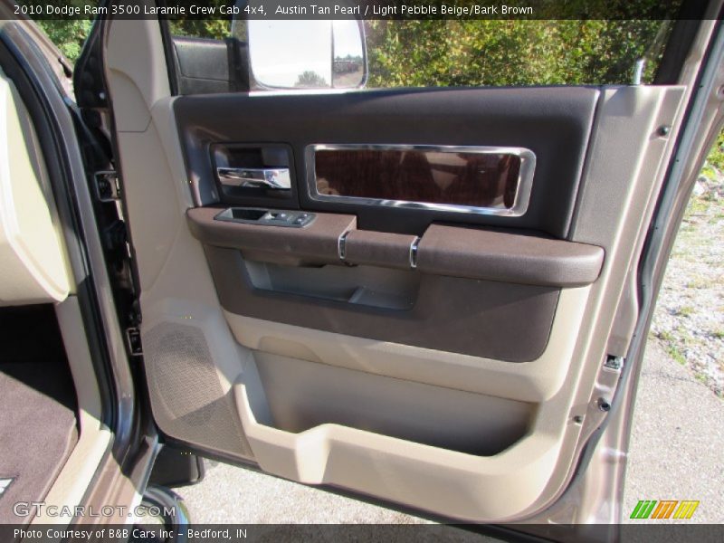 Austin Tan Pearl / Light Pebble Beige/Bark Brown 2010 Dodge Ram 3500 Laramie Crew Cab 4x4