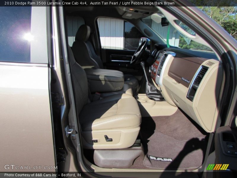 Austin Tan Pearl / Light Pebble Beige/Bark Brown 2010 Dodge Ram 3500 Laramie Crew Cab 4x4