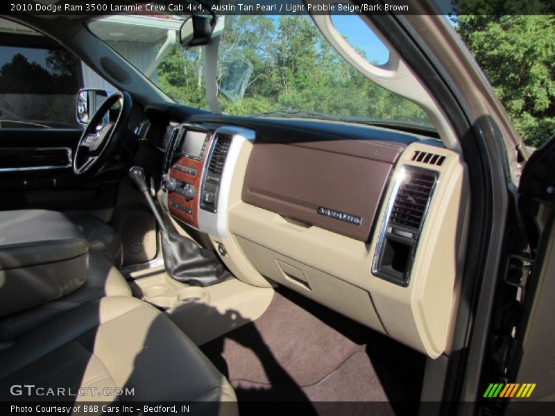 Austin Tan Pearl / Light Pebble Beige/Bark Brown 2010 Dodge Ram 3500 Laramie Crew Cab 4x4