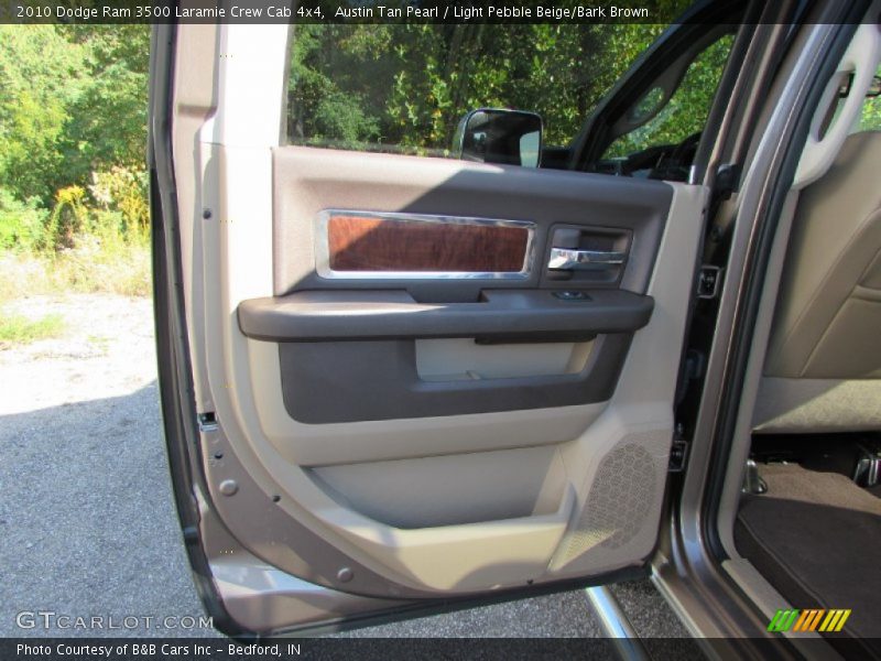 Austin Tan Pearl / Light Pebble Beige/Bark Brown 2010 Dodge Ram 3500 Laramie Crew Cab 4x4