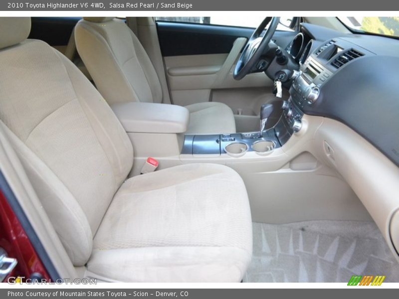 Salsa Red Pearl / Sand Beige 2010 Toyota Highlander V6 4WD