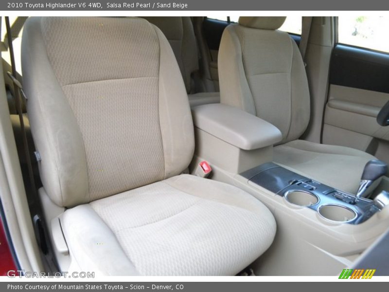 Salsa Red Pearl / Sand Beige 2010 Toyota Highlander V6 4WD