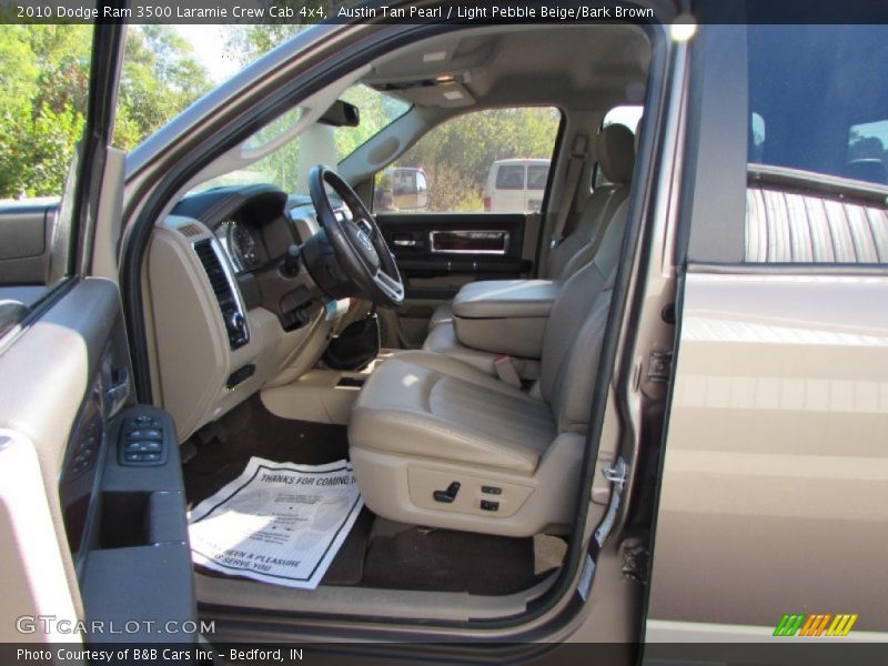 Austin Tan Pearl / Light Pebble Beige/Bark Brown 2010 Dodge Ram 3500 Laramie Crew Cab 4x4