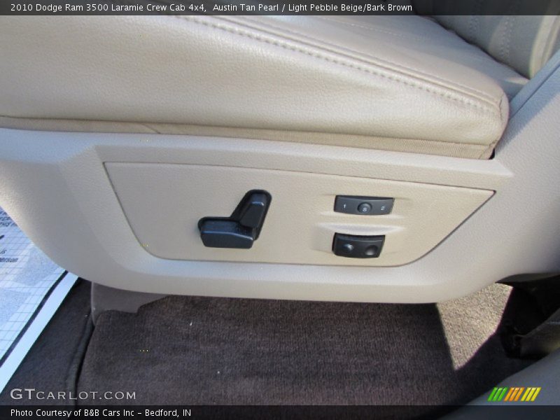Austin Tan Pearl / Light Pebble Beige/Bark Brown 2010 Dodge Ram 3500 Laramie Crew Cab 4x4