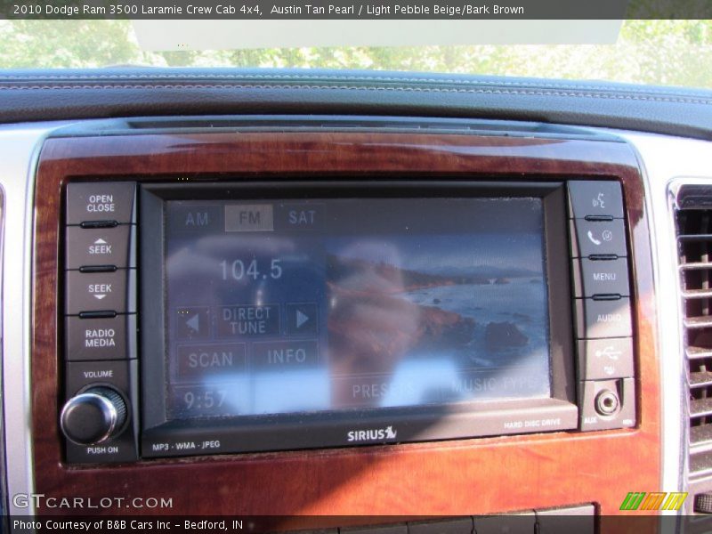 Austin Tan Pearl / Light Pebble Beige/Bark Brown 2010 Dodge Ram 3500 Laramie Crew Cab 4x4