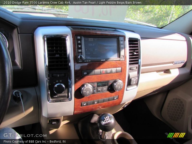 Austin Tan Pearl / Light Pebble Beige/Bark Brown 2010 Dodge Ram 3500 Laramie Crew Cab 4x4