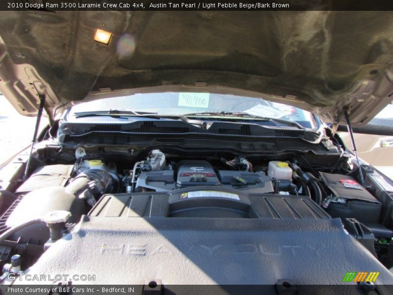 Austin Tan Pearl / Light Pebble Beige/Bark Brown 2010 Dodge Ram 3500 Laramie Crew Cab 4x4
