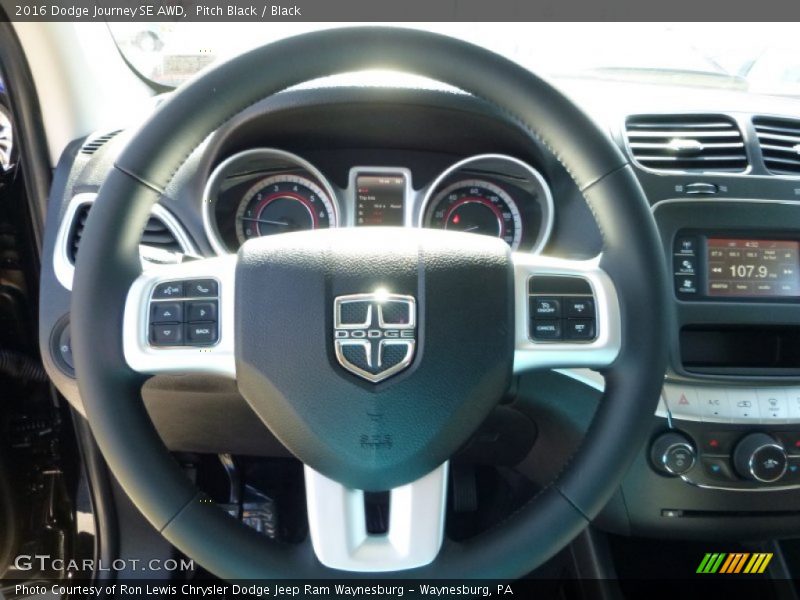 Pitch Black / Black 2016 Dodge Journey SE AWD