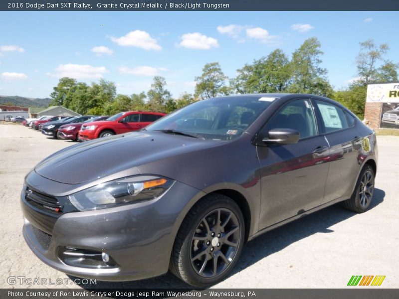Granite Crystal Metallic / Black/Light Tungsten 2016 Dodge Dart SXT Rallye