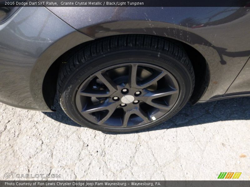 Granite Crystal Metallic / Black/Light Tungsten 2016 Dodge Dart SXT Rallye